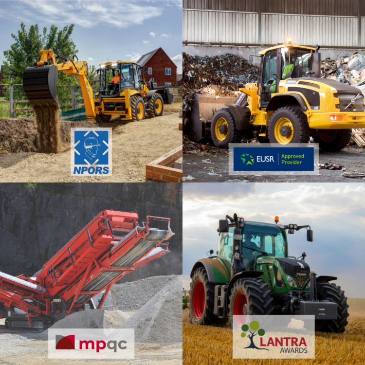 Heavy mobile plant machinery in Construction, Waste and Recycling, Quarrying and Agriculture Sectors