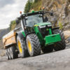 Agricultural Tractor with tipping trailer