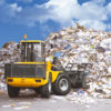 Wheeled Loader in waste